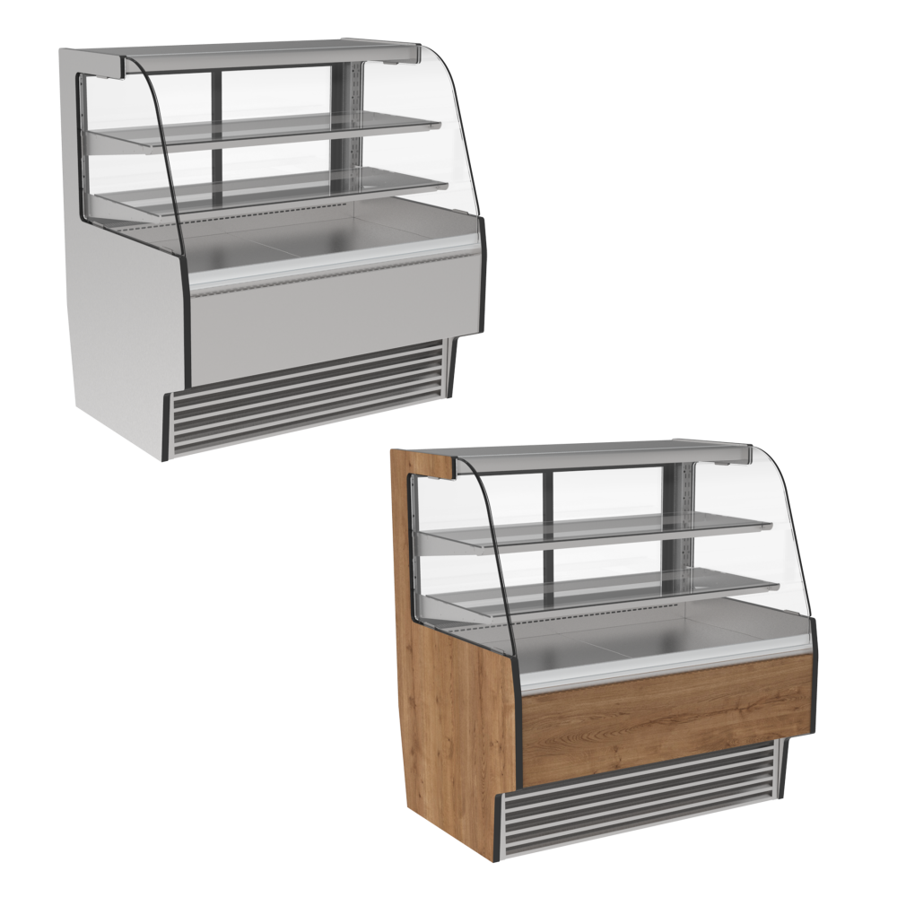 Curved Glass Service Display