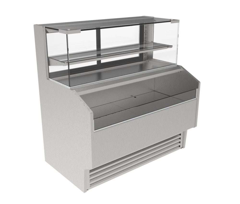Square Glass Combination Service/Self-Service Display