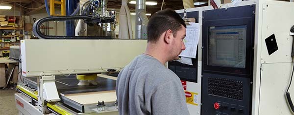 man working on computer